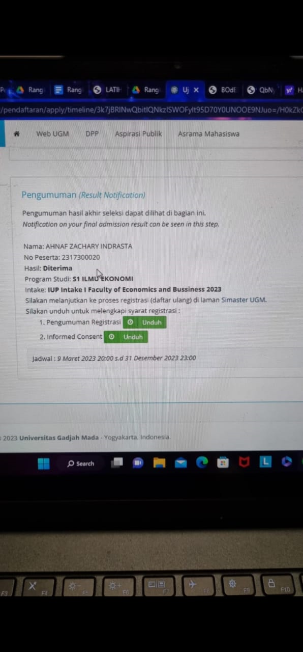 Siswa Les Diterima UGM